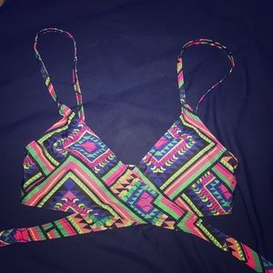 Aztec Pattern Bathing Suit Top